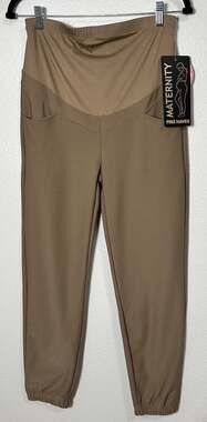 Free Haven Maternity Leggings Adult Size Medium Women’s M Pants Stretch Brown